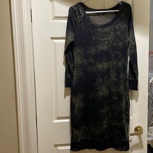 Simon Loves Honey khaki printed dress (sz 10)